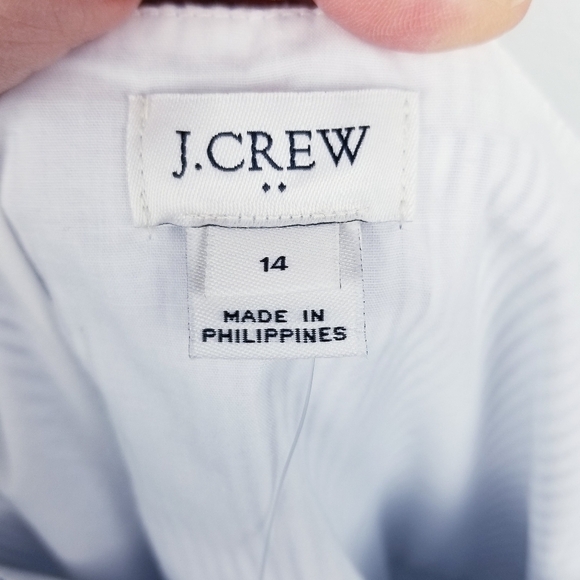 J. Crew Seersucker Button Front Dress L6977 size 14 NWT - Picture 5 of 10